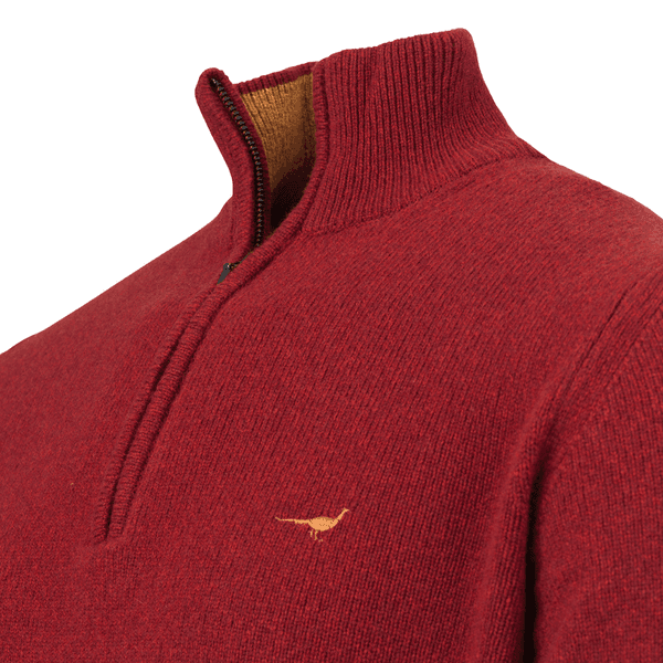 M's Brompton Zip Neck Wine, view: 1