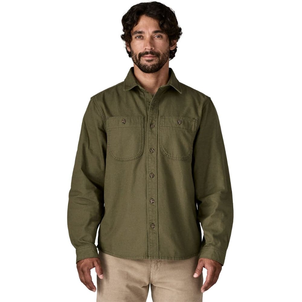 M's Point Reyes Canvas Shirt Basin Green, view: 3