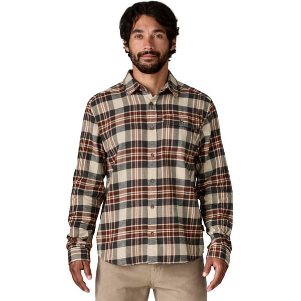 M's L/S LW Fjord Flannel Shirt Paw: Dried Vanilla, view: 1