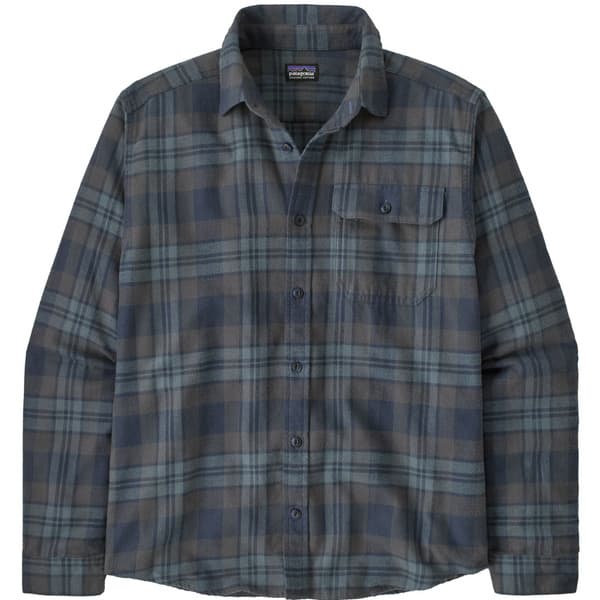 M's L/S LW Fjord Flannel Shirt Paw: Smolder Blue, view: 0