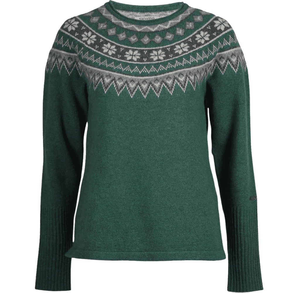 W's Scandinavian Sweater Pine Green, view: 0