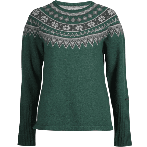 W's Scandinavian Sweater Pine Green, view: 0