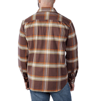 Flannel L/S Plaid Shirt Chestnut - view: 1