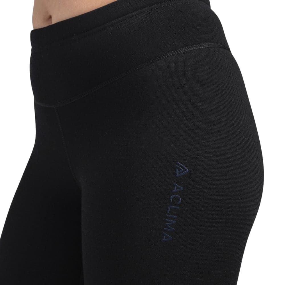 W's Fleecewool V2 Longs Jet Black, view: 2