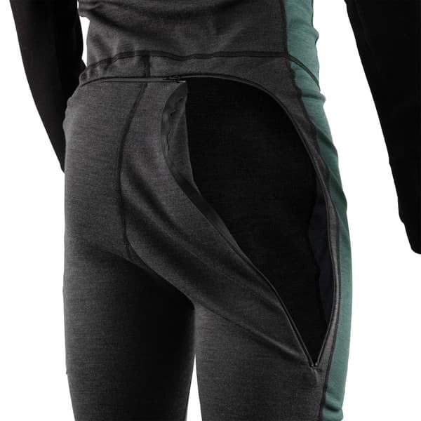 M's Warmwool Overall 3/4 Marengo/Jet Black/Green Gables, view: 2