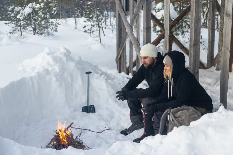 M's FleeceWool V2 Hoodie Jet Black, view: 5