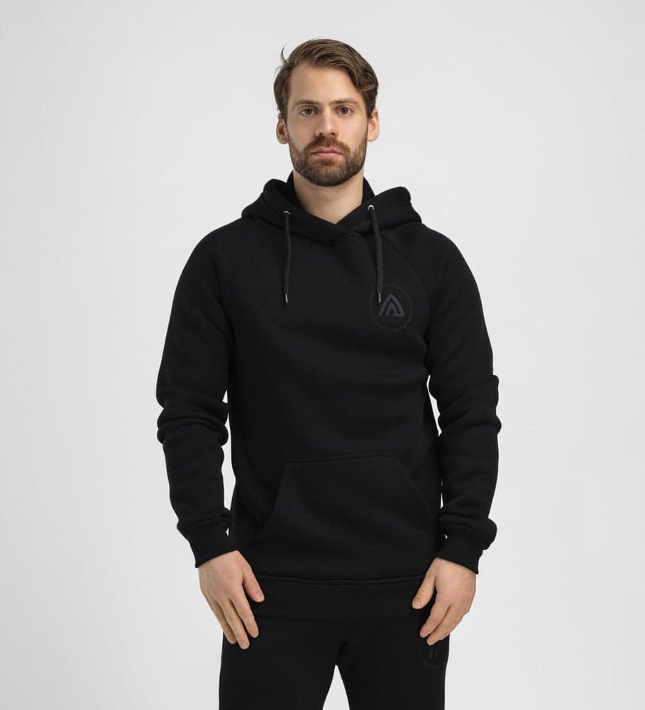 M's FleeceWool V2 Hoodie Jet Black, view: 2