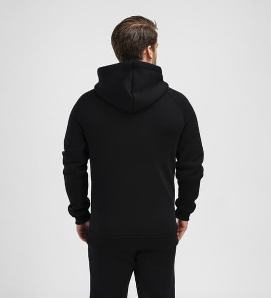 M's FleeceWool V2 Hoodie Jet Black, view: 4