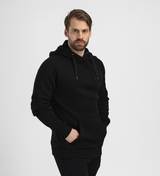 M's FleeceWool V2 Hoodie Jet Black, view: 3