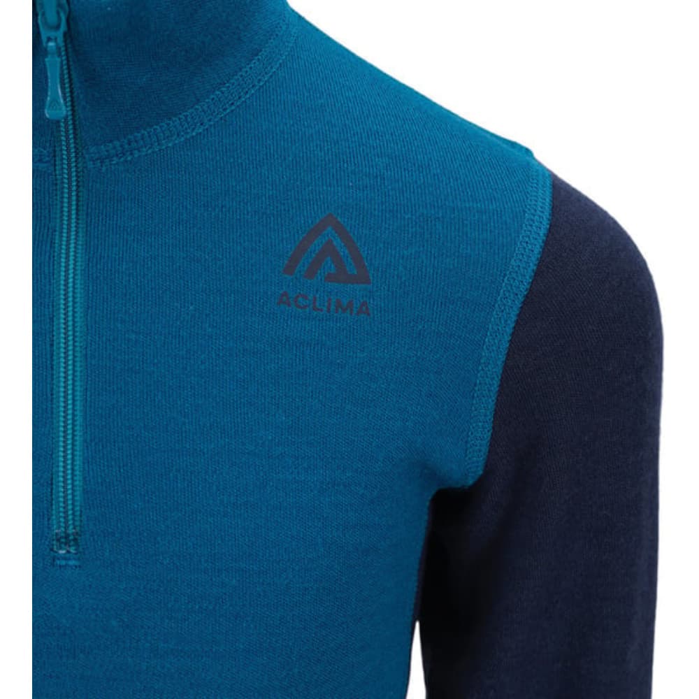 Warmwool Mockneck Kids Corsair/Navy Blazer, view: 3