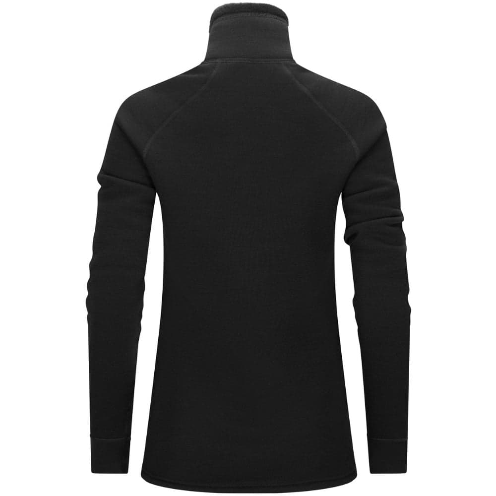 W's Fleecewool V2 Polo W/ Zip Jet Black, view: 1