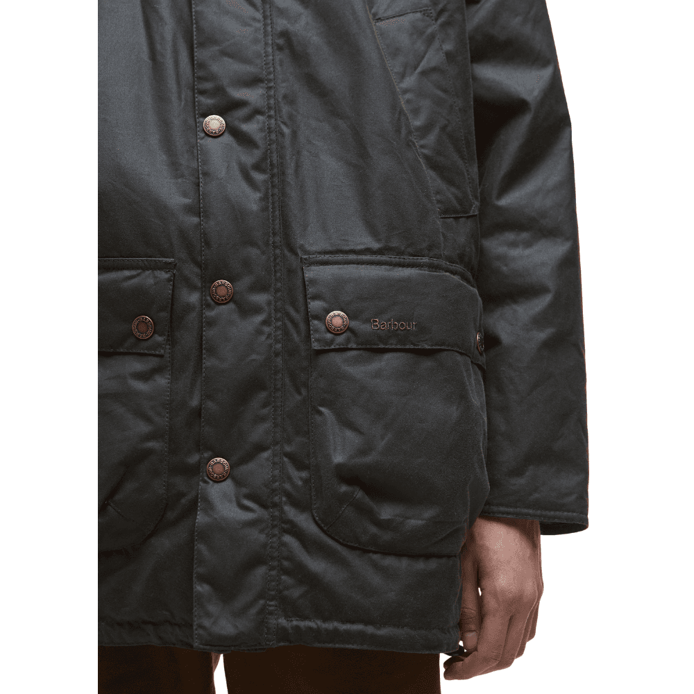 M's Bedale Wax Parka Olive, view: 5