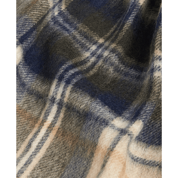 New Check Tartan Scarf Sand Beige Plaid, view: 4