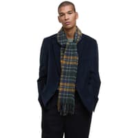 New Check Tartan Scarf Forest/Bronze Brown - view: 2