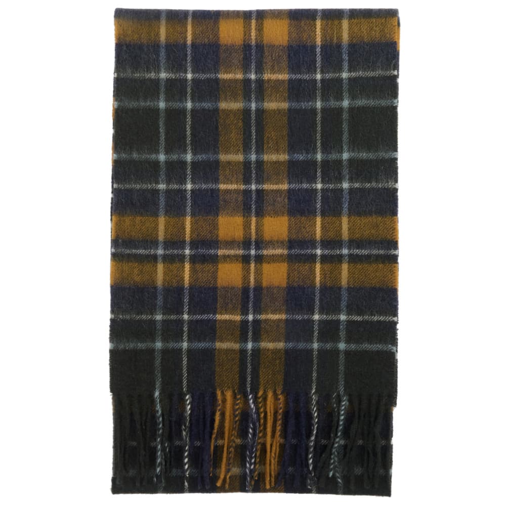 New Check Tartan Scarf Forest/Bronze Brown, view: 1