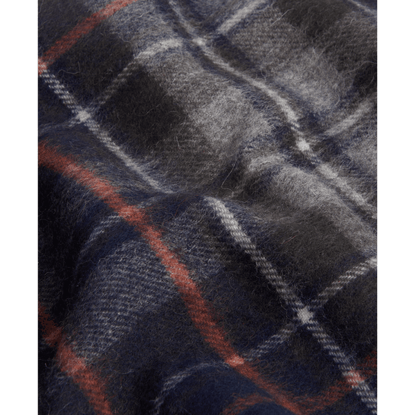 New Check Tartan Scarf Navy/Dark Ginger, view: 3