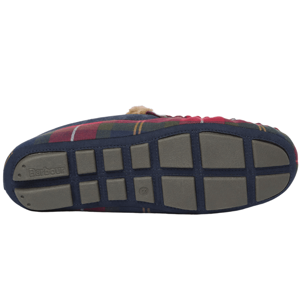 M's Monty Moccasin Slipper Winterberry Tartan, view: 2