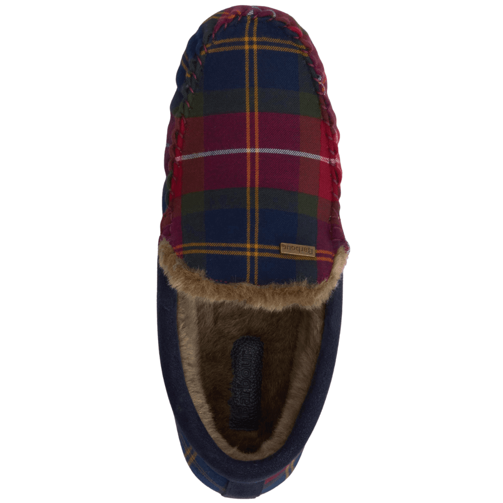 M's Monty Moccasin Slipper Winterberry Tartan, view: 3