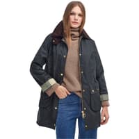 W's Long Beadnell Wax Jacket Sage/Ancient - view: 5