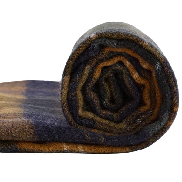 Brack Patchwork Tartan Scarf Forest/Bronze Brown, view: 3