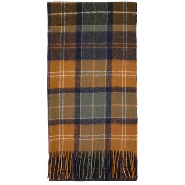 Brack Patchwork Tartan Scarf Forest/Bronze Brown, view: 1