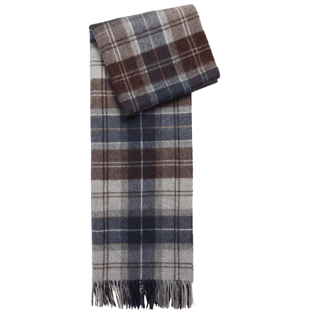 Brack Patchwork Tartan Scarf Midnight Oak Tartan, view: 0