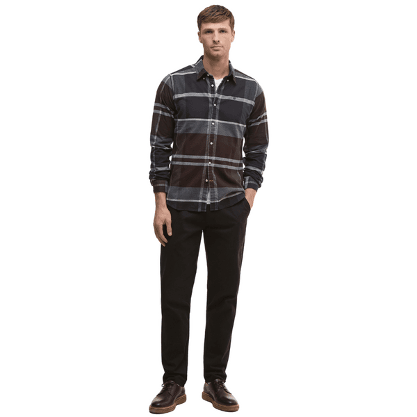 M's Iceloch Tailored Tartan Shirt Midnight Oak Tartan, view: 4