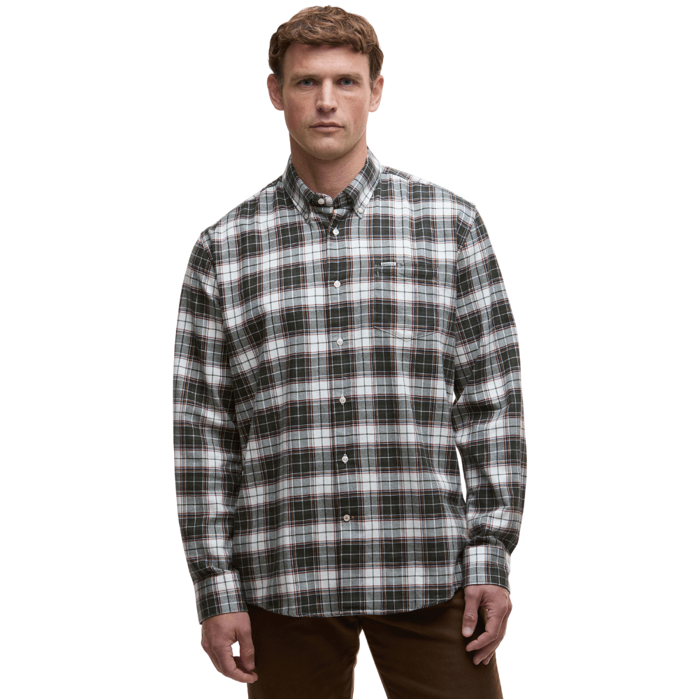 M's Telfield Regular Checked Shirt Olive, view: 2
