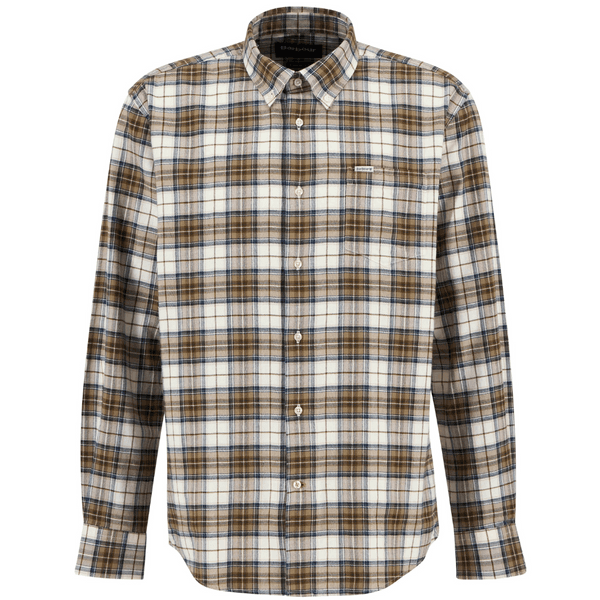 M's Telfield Regular Checked Shirt Stone, view: 0