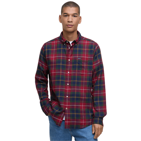M's Fortrose Tailored Tartan Shirt Winterberry Tartan, view: 2