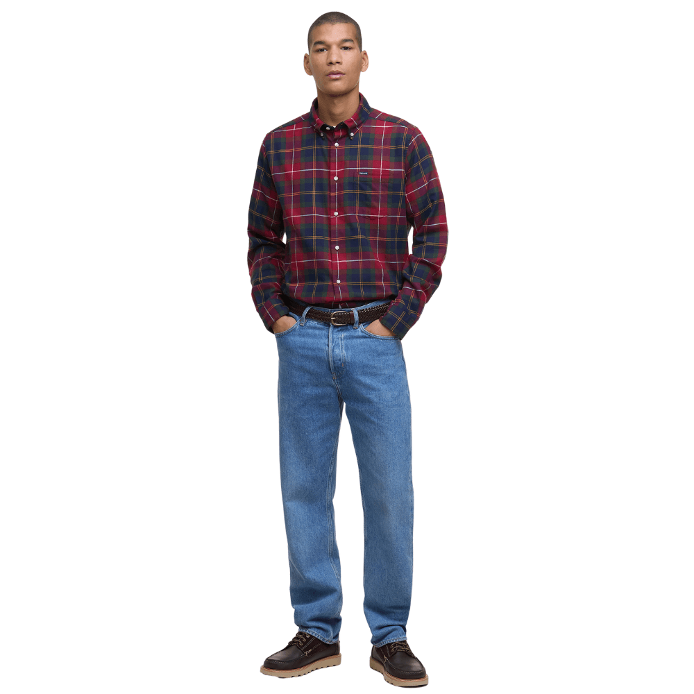 M's Fortrose Tailored Tartan Shirt Winterberry Tartan, view: 4
