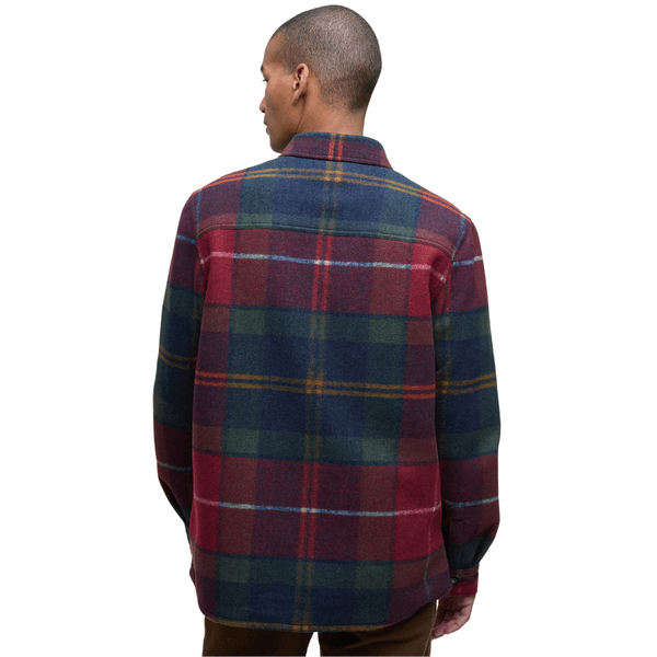 M's Chapter Tailored Check Overshirt Winterberry Tartan, view: 2