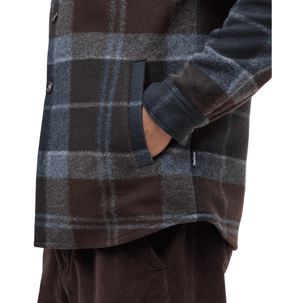 M's Chapter Tailored Check Overshirt Midnight Oak Tartan, view: 4