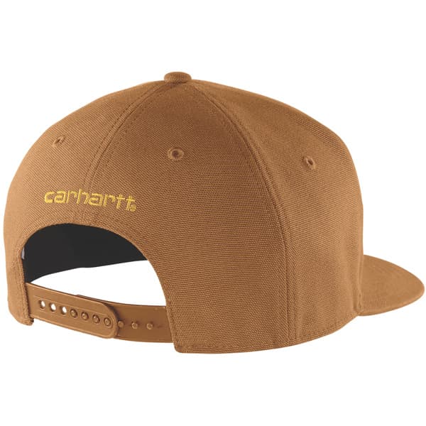 Carhartt M's Firm Duck Flat Brim Cap Carhartt® Brown, view: 1