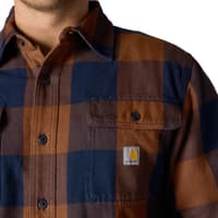 Carhartt M's Long-Sleeve Plaid Shirt Red Duck - view: 4