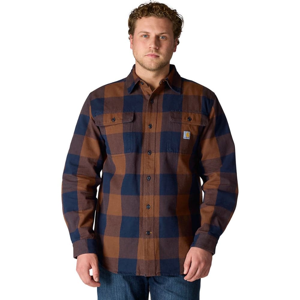 Carhartt M's Long-Sleeve Plaid Shirt Red Duck, view: 2