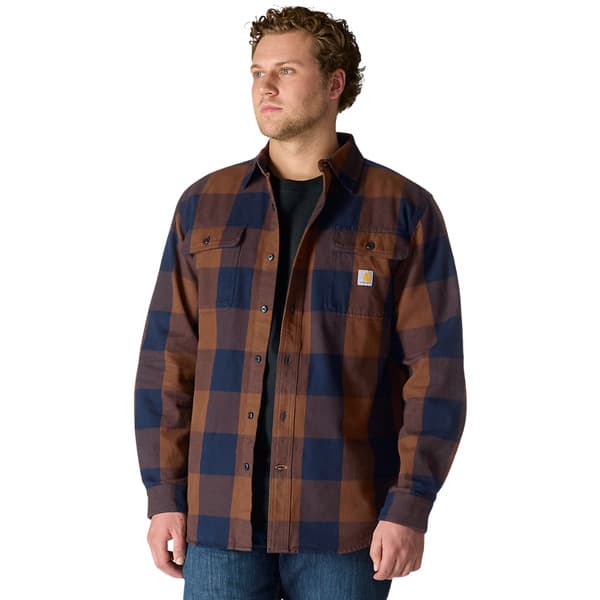 Carhartt M's Long-Sleeve Plaid Shirt Red Duck, view: 3