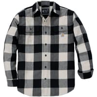Carhartt M's Long-Sleeve Plaid Shirt Oat Milk - view: 0