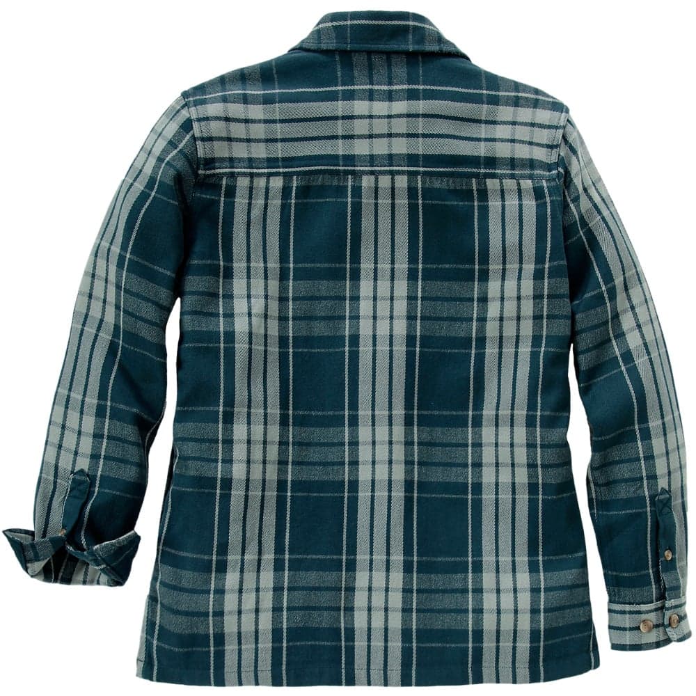 Carhartt W's Loose Fit Twill Plaid Shirt Greenstone, view: 1