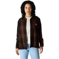 Carhartt W's Loose Fit Twill Plaid Shirt Black - view: 2
