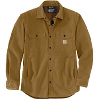Carhartt M's Canvas Fleece-Lined Shirt Jacket Oak Brown - view: 0