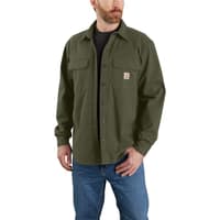 Carhartt M's Canvas Fleece-Lined Shirt Jacket Basil - view: 1