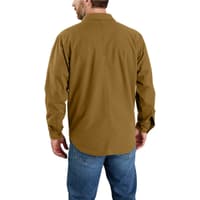 Carhartt M's Canvas Fleece-Lined Shirt Jacket Oak Brown - view: 3