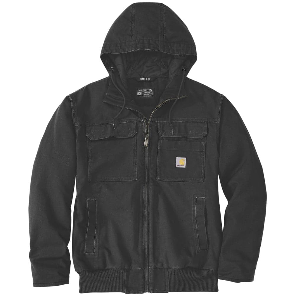 Carhartt M's Washed Duck Insulated Active Jacket Black, view: 0