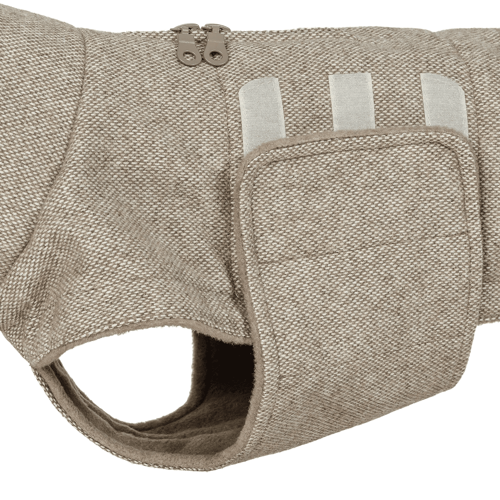 Brooklyn Winter Coat Tweed Dachshund size 3-5 Beige, view: 1