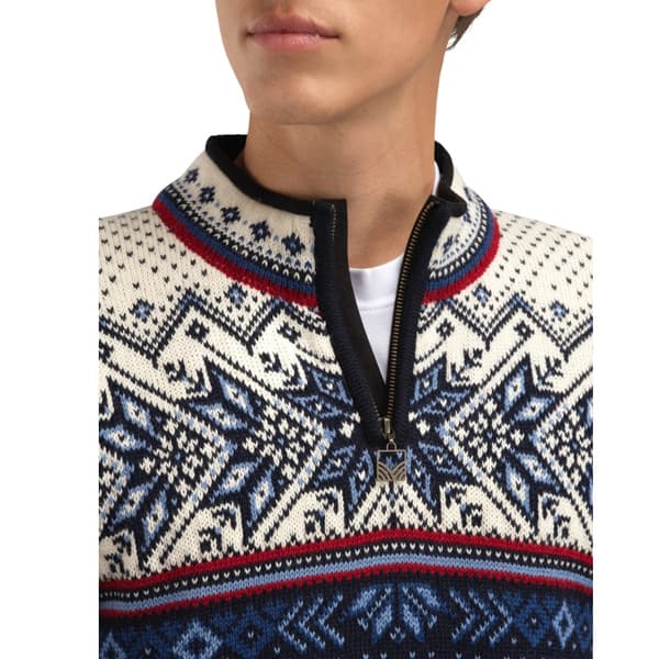 M's Vail Sweater Midnightnavy Redrose Offwhite, view: 3