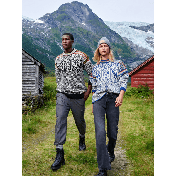 W's 1994 Fem Sweater Indigo Offwhite Mustard, view: 5