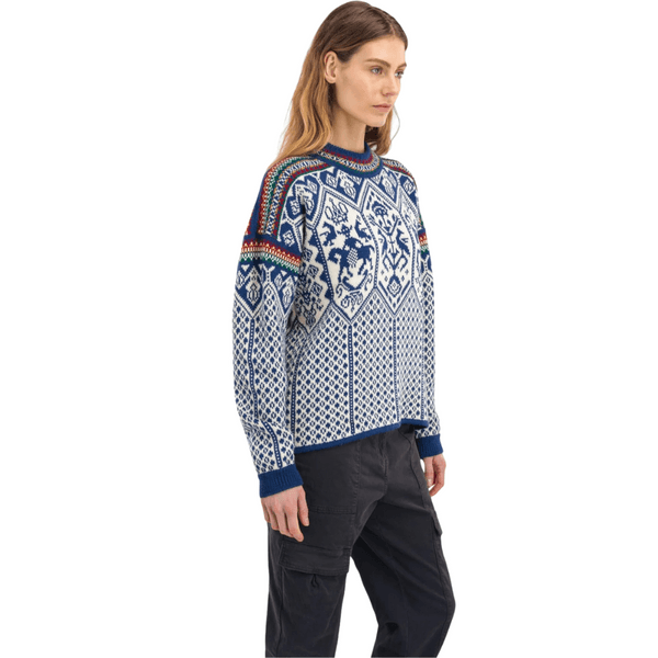 W's 1994 Fem Sweater Indigo Offwhite Mustard, view: 1