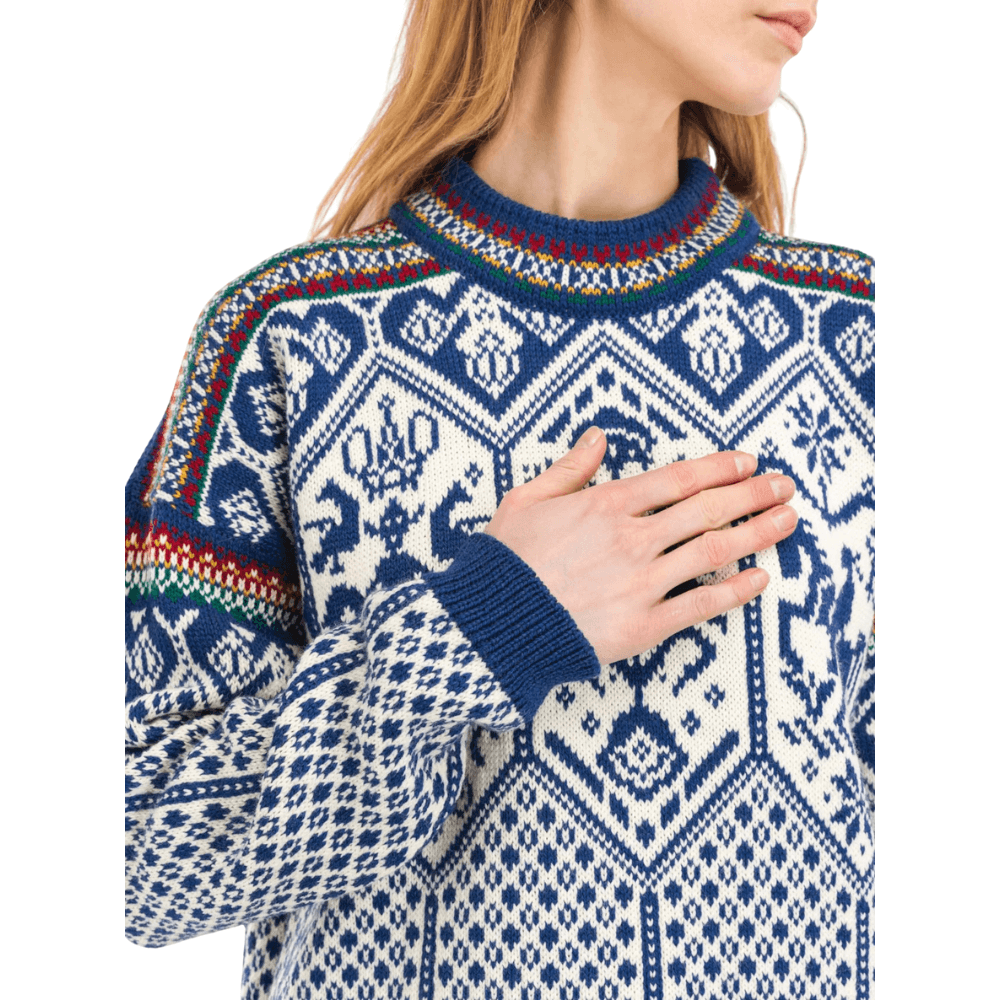 W's 1994 Fem Sweater Indigo Offwhite Mustard, view: 4