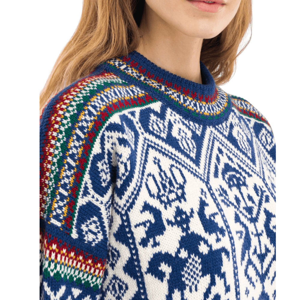 W's 1994 Fem Sweater Indigo Offwhite Mustard, view: 3